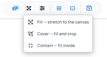 The Content fit options
